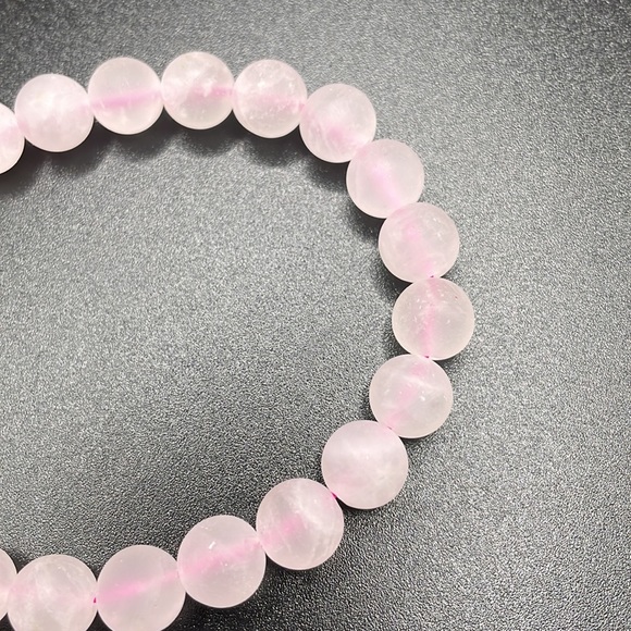 Rose quartz bracelet (matte) - Picture 3 of 4